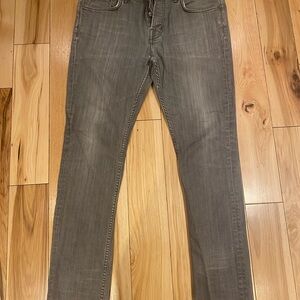 All saints Razor grey denim size 33